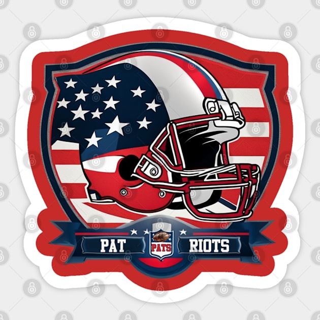 Patriots Football Team Sticker by Ruggeri Collection